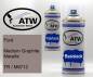 Preview: Ford, Medium Graphite Metallic, TR / M6712: 400ml Sprühdose + 400ml Klarlack - Set, von ATW Autoteile West.